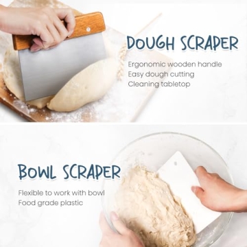 RORECAY Banneton Bread Proofing Basket Set for All Bakers