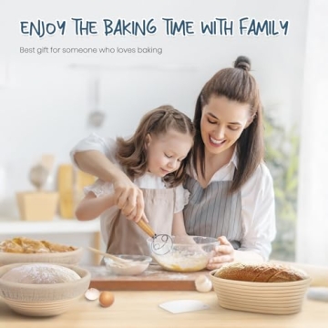 RORECAY Banneton Bread Proofing Basket Set for All Bakers