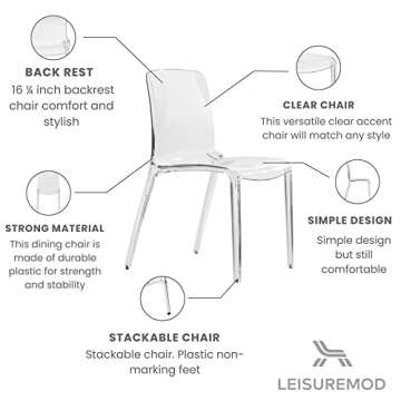 LeisureMod Adler Dining Chair for Modern Homes
