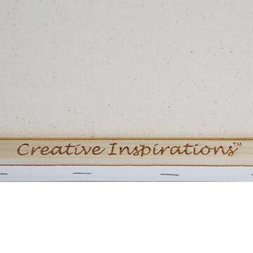 Creative Inspirations 12x16" Stretched Canvas Super Value 5 Packs - Artist Quality, Low Cost Canvas, Cotton Duck, Acid Free, Archival, Accepts All Paints, Double-Primed 10oz, Paintable Edges