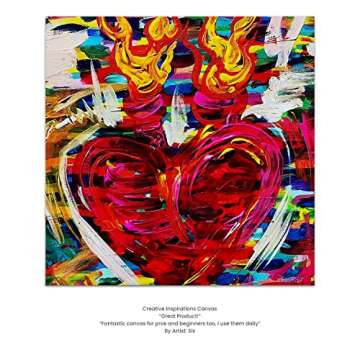 Creative Inspirations 12x16" Stretched Canvas Super Value 5 Packs - Artist Quality, Low Cost Canvas, Cotton Duck, Acid Free, Archival, Accepts All Paints, Double-Primed 10oz, Paintable Edges