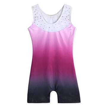XiaoMoSha Gymnastics Leotards for Girls Toddlers Biketards Dance Unitards Sparkle Snowflake Mermaid ...