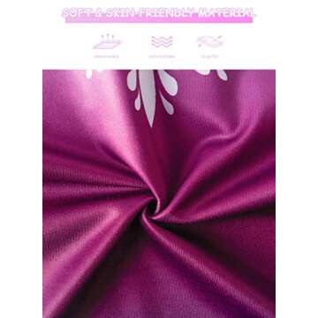 XiaoMoSha Gymnastics Leotards for Girls Toddlers Biketards Dance Unitards Sparkle Snowflake Mermaid (Purple,100 3-4Y)