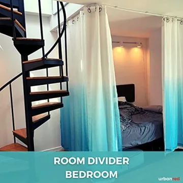 UrbanRed Flexible Ceiling Curtain Track 22.9FT Ideal for All Spaces