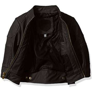 Stylish Baby Boys Faux Leather Moto Jacket for Little Ones