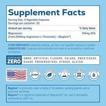 Magnesium L Threonate - Boost Brain Function 2000 mg