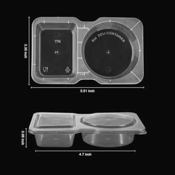 VTMCUI 20 PCS Snack Containers with Secure Lids for Easy Snacking