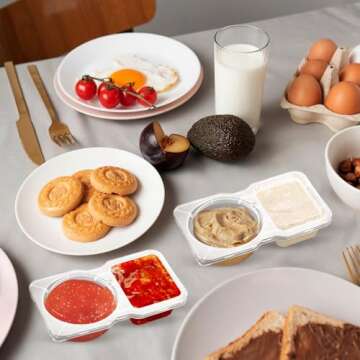 VTMCUI 20 PCS Snack Containers with Secure Lids for Easy Snacking