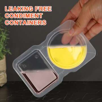 VTMCUI 20 PCS Snack Containers with Secure Lids for Easy Snacking