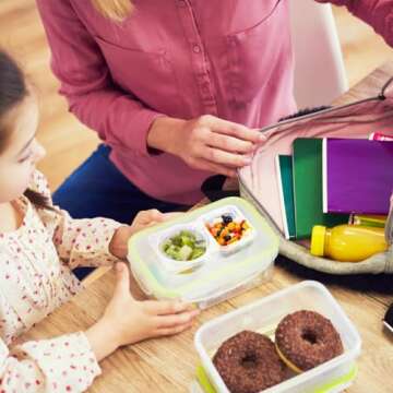 VTMCUI 20 PCS Snack Containers with Secure Lids for Easy Snacking