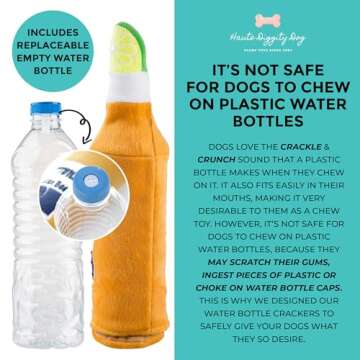 Haute Diggity Dog Pup Brews Collection – Soft Plush Funny Dog Toys with Squeaker and Fun, Colorful, Unique Parody Designs Made from Safe, Machine-Washable Materials for All Dog Breeds & Sizes