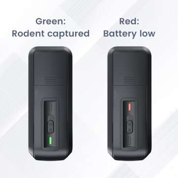 OWLTRA OW-2 Indoor Electric Mouse Trap 2 PCS, Instant Kill Rodent Zapper with Pet Safe Trigger, Black