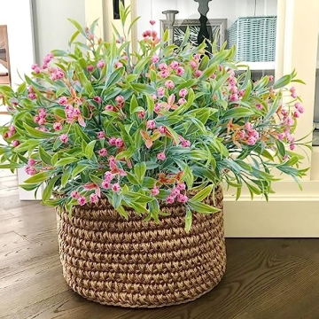 Phliofd UV Resistant Outdoor Artificial Flowers Packs