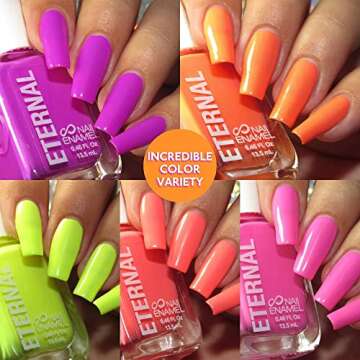 Eternal Neon Nail Polish Set for Women (GIRLS JUST WANNA HAVE NEONS) - Nail Polish Set for Girls - L...
