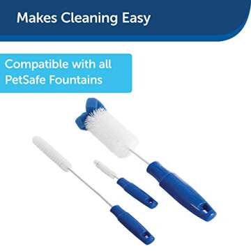 PetSafe Drinkwell Fountain Cleaning Kit - 3 Durable Brushes
