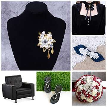 Pandahall 150pcs Mixed 2-Hole Acrylic Rhinestone Buttons 5 Styles Faceted Silver Plated Rivoli Back Clear Sewing Fastening Garment Buttons for Clothing Handcraft Making Supplies