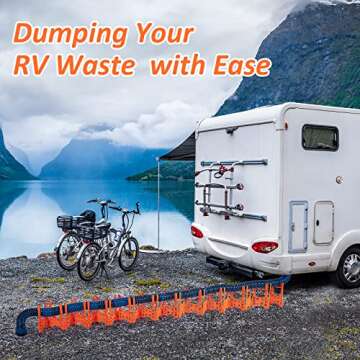 WELLUCK RV Sewer Hose Support - Adjustable & Portable