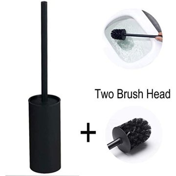 BGL 304 Stainless Steel Black Toilet Brush and Holder Set