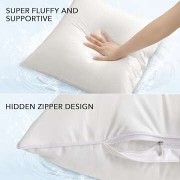 Oubonun 18x18 Outdoor Pillow Inserts - Waterproof and Durable