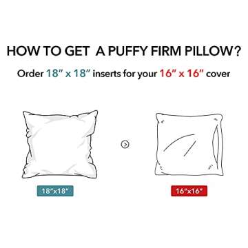 Oubonun 18x18 Outdoor Pillow Inserts - Waterproof and Durable