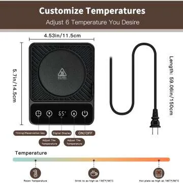 Coffee Warmer with Timer for Perfectly Warmed Brew