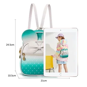 KL928 Girls Mini Backpack Cute Bowknot Polka Dot Pack