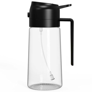 JULEHUI 16oz Oil Sprayer for Easy Olive Oil Dispensing