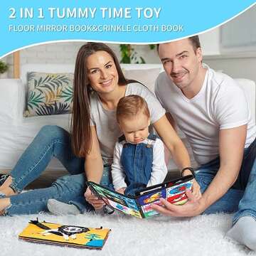 Vasdoo Tummy Time Baby Mirror Toys for Infants