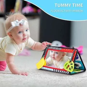 Vasdoo Tummy Time Baby Mirror Toys for Infants