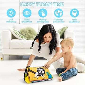 Vasdoo Tummy Time Baby Mirror Toys for Infants