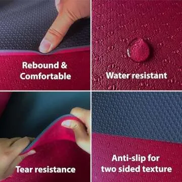 Feetlu Extra Thick Yoga Mat with Strap for All Fitness Needs