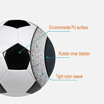 SPDTECH Size 2 Soccer Ball - Durable PU Material
