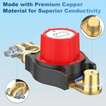 Battery Disconnect Switch for Cars and RVs - KTROVNN