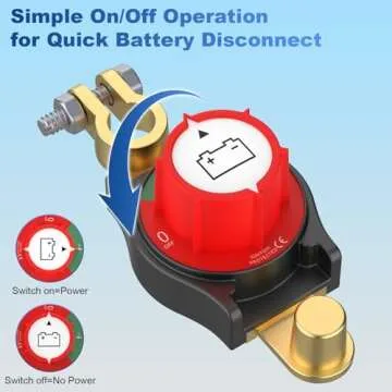 Battery Disconnect Switch for Cars and RVs - KTROVNN