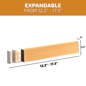 Bambüsi Bamboo Drawer Dividers - Adjustable Organizers