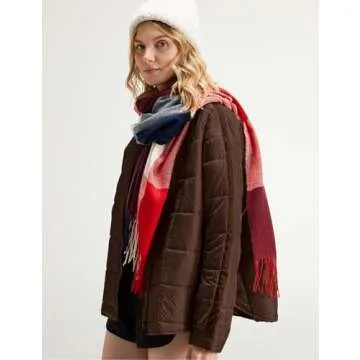 Gacaky Women's Warm Lightweight Puffer Jacket with Pockets