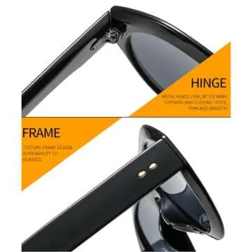 mincl Popular Fashion Pilot Sunglasses Women Shades UV400 Retro Rivets Decoration Gradient Trending Men Round Sun Glasses (flower)