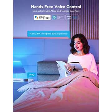 Govee LED Smart Light Bulbs, 1000LM Color Changing Light Bulb, Wi-Fi & Bluetooth Light Bulbs, Work with Alexa and Google Assistant, Dimmable RGBWW A19 75W Equivalent Smart Bulbs, 4 Pack