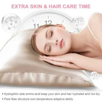 Mulberry Silk Pillow Cases 2 Pack Standard Size 20x26 Inches with Hidden Zipper, Ultra Smooth and Soft Breathable Cooling Silk Satin Pillowcase Set of 2, Better for Hair and Skin, Gifts for Women Men