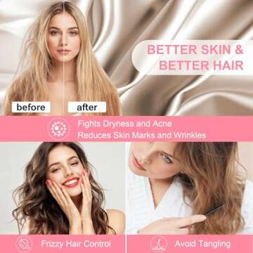 Mulberry Silk Pillow Cases 2 Pack Standard Size 20x26 Inches with Hidden Zipper, Ultra Smooth and Soft Breathable Cooling Silk Satin Pillowcase Set of 2, Better for Hair and Skin, Gifts for Women Men