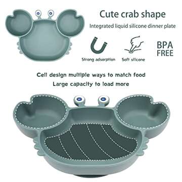 Qshare Toddler Plate: Fun, Safe, and Practical Silicone Placemat for Kids
