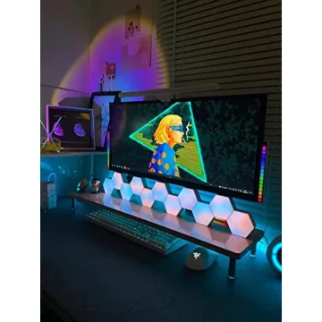 Vcwtty Hexagon LED Wall Lights - 13 Colors Touch-Control
