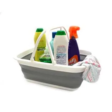 Space-Saving SAMMART 9.2L Collapsible Tub for Outdoors