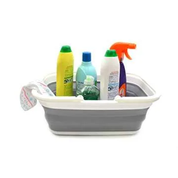 Space-Saving SAMMART 9.2L Collapsible Tub for Outdoors