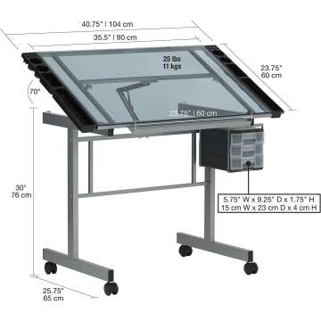 Studio Designs Vision Craft & Drawing Station Table