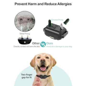 F-color Dog Shock Collar with Remote Control - 2600FT Dog Training Collar 3 Pack with Beep Vibration Shock and Light, Waterproof E Collar for Dogs Training for Large Medium Breeds