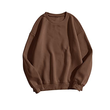Verdusa Women’s Cozy Oversized Crew Neck Sweatshirt