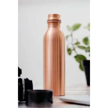 Berigora 30oz Pure Copper Water Bottle Ayurvedic