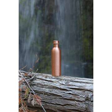 Berigora 30oz Pure Copper Water Bottle Ayurvedic