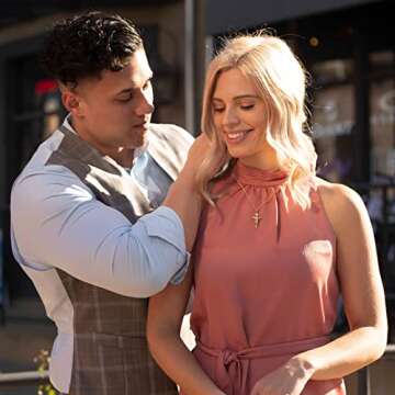 LIFETIME JEWELRY Classic Cross Necklace - 24K Gold Plated Elegance